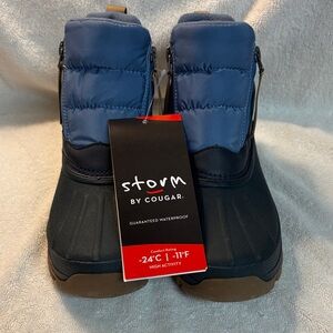 Cougar Blue and Black Waterproof Boots